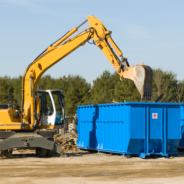 are there any restrictions on where a residential dumpster can be placed in Hornsby Bend Texas